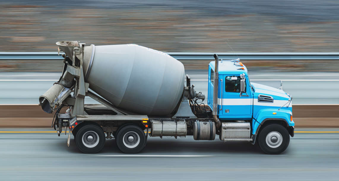 Cement Truck En Route